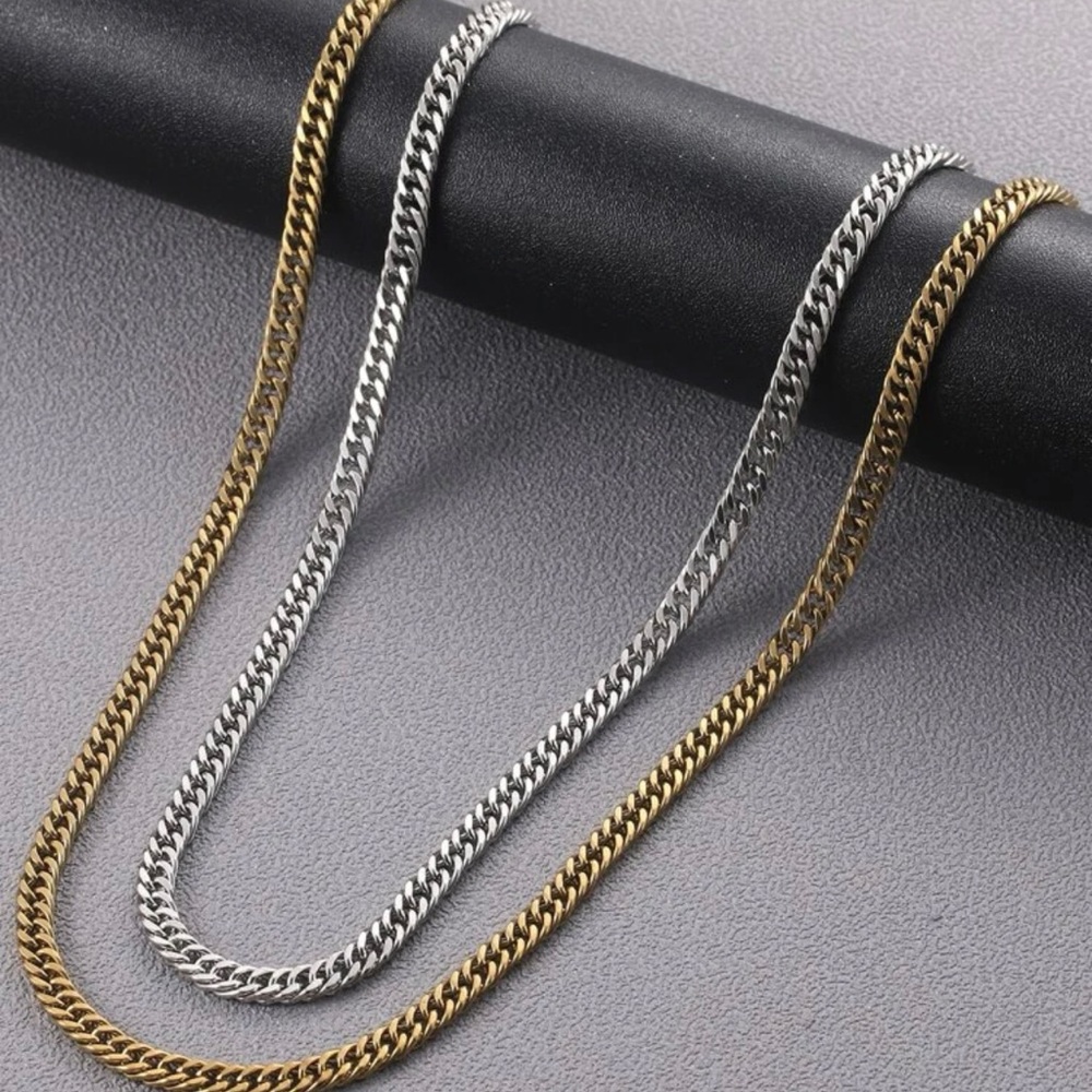 Men Stainless Steel Chain Necklace - Picture 2 of 4